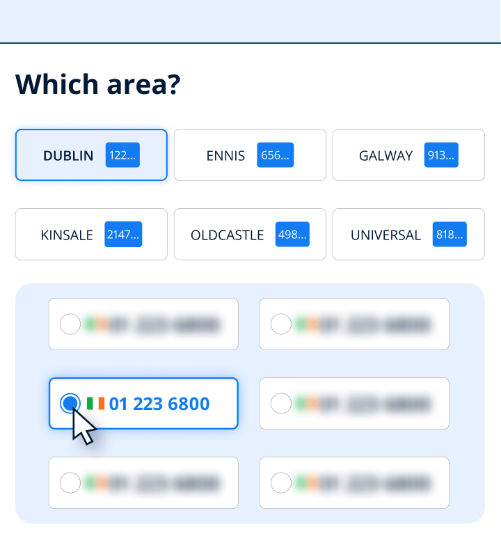 Virtual number in Ireland | Quicktalk